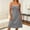 Gray, variant on Women's Plus Size Nightgown Spaghetti Strap Sleeveless Lace V Neck Cami Sleep Dress Summer Cooling Sleepwear