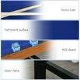 thumbnail image 5 of Soozier 55'' Portable Folding Billiards Table Game Pool Table for Kids Adults With Cues, Ball, Rack, Brush, Chalk, Blue, 5 of 9