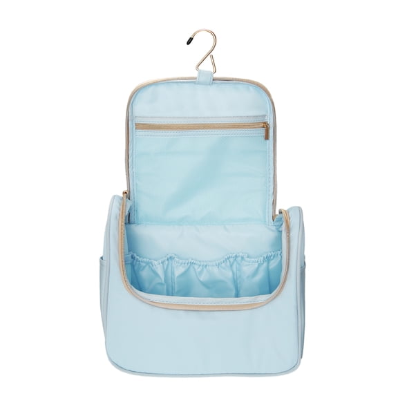 Vocoste Large Toiletry Bag Hanging Makeup Bag Travel Makeup Organizer Waterproof Make Up Bag for Women Blue