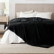 thumbnail image 2 of Manta de cama para cama, tamaño king, suave y acogedora, de forro polar, color negro, 2 of 7