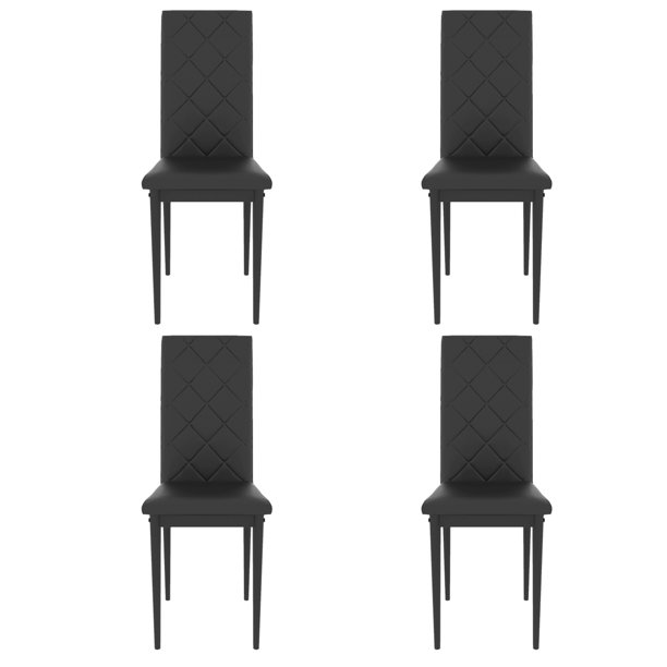 Mefine Dining Chairs Set of 4 Modern Leather Dining Room Chair with