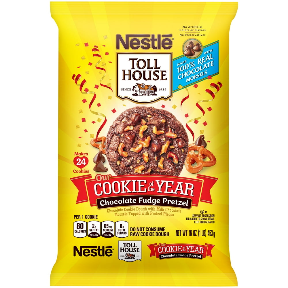NESTLE TOLL HOUSE Chocolate Fudge Pretzel Cookie Dough 16 oz. Pack