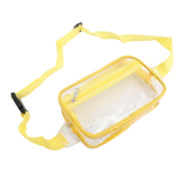 Waterproof PVC Clear Sling Bag, Transparent Large Capacity Adjustable Strap Chest Waist Pack For Sports Travel