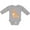 AC-Heather Grey, variant on Easter Cute Floppy Ear Brown Bunny Boys or Girls Long Sleeve Baby Bodysuit