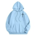 thumbnail image 4 of Christian Hoodies for Men Inspirational Religious Faith Cross Long Sleeve Sweatshirts with Pocket Vintage Trendy Casual Loose Hooded Tops, 4 of 5