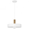 thumbnail image 2 of Access Lighting 1 Light Pendant in White with Wood Grain Color, 2 of 8