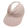 thumbnail image 3 of Chapeau de Soleil Femme, Visière de Plage Protection UV avec Grand Bord pour Sports Plage Golf Randonnée, Rose, 3 of 6