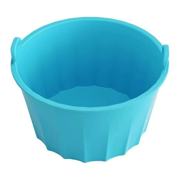 Dusknt Round Cooker Liner Grade Reusable Non Stick Heat with Handle Dishwasher Round Slow Cooker Liner Kitchenslow Cooker Silicone Liner Blue