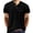 Black, variant on Xihbxyly Oversized Tshirts for Men Loose Fit Buttons Crew Neck Short Sleeve Soft Fitted Tees Mens Casual Shirts Solid Slim Fit Casual Tops Soft for Casual Wear