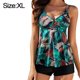 thumbnail image 2 of Traje de baño tankini para mujer floral de dos piezas traje de baño sin mangas con pantalones cortos, 2 of 5