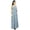 White & Blue, variant on Bimba Women's Spaghetti Strap Maxi Dress for Summer Beach Wear Printed Sundress