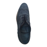Johnston Murphy Mens Watkins Wingtip Oxfords Nubuck Navy 9.5 M