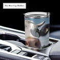 thumbnail image 5 of SKYSONIC Cow Tumbler Stainless Steel Double Wall Vacuum Reusable Insulated Mug with Straw and Built-in Coaste for Cold and Hot Beverages, 12oz, 5 of 7