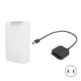 thumbnail image 1 of Cable adaptador de disco duro Cable de conversión SATA HDD/SSD de 2,5 pulgadas y 3,5 pulgadas con caja Enchufe estadounidense de 100 a 240 V, 1 of 8