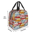 thumbnail image 2 of Pofeuu Cute Cars Print Lunch Bag Lunch Box Large Capacity Insulated Lunch Bag for Adult, Leakproof Reusable Lunch Tote Bags for Work, 2 of 5