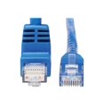 thumbnail image 3 of Tripp Lite Up-Angle Cat6 Gigabit Molded UTP Ethernet Cable (RJ45 Right-Angle Up M to RJ45 M), Blue, 15 ft. - Patch cable - RJ-45 (M) to RJ-45 (M) up-angled - 15 ft - UTP - CAT 5/5e/6 - molded, stranded - blue, 3 of 5