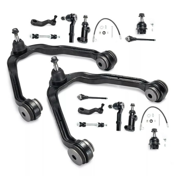 13PCS 4WD Front Upper Control Arm Joints Tie Rods for Chevrolet Tahoe GMC Yukon