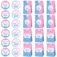 thumbnail image 4 of Gender Reveal Paper Bags 1 Set Reusable Practical Decorative Girl or Boy Sealing Stickers for Gender Reveal Party Party, 4 of 9