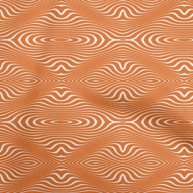 oneOone Viscose Chiffon Orange Fabric Moire Sewing Craft Projects Fabric Prints By Yard 42 Inch Wide