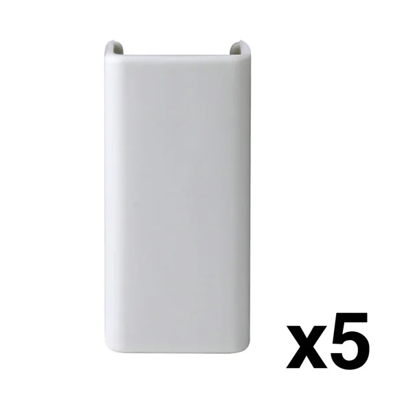 Construct Pro™ Raceway Cable Cover Couplers (5-Pack, .87-Inch, White)