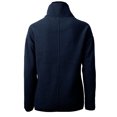 thumbnail image 3 of Women's Cutter & Buck Navy San Diego Padres Cooperstown Collection Cascade Eco Sherpa Fleece Half-Zip Pullover Jacket, 3 of 3
