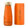 thumbnail image 2 of Paraguas de viaje resistente, 2 en 1, resistente al agua, plegable y portátil. Naranja, 2 of 9
