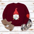 thumbnail image 3 of Birdeem Automne et Hiver Femmes Chandail Imprimé de Noël Col Rond Manches Longues Blouse Unie Hauts Chandails en Molleton, 3 of 4