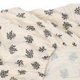 thumbnail image 3 of Fitted Crib Sheet Full Cotton Crinkle Fabric Soft Breathable Comfortable Crib Mattress Sheet for Crib Mattress Toddler Bed Mattress Black Flower Leaf, 3 of 4