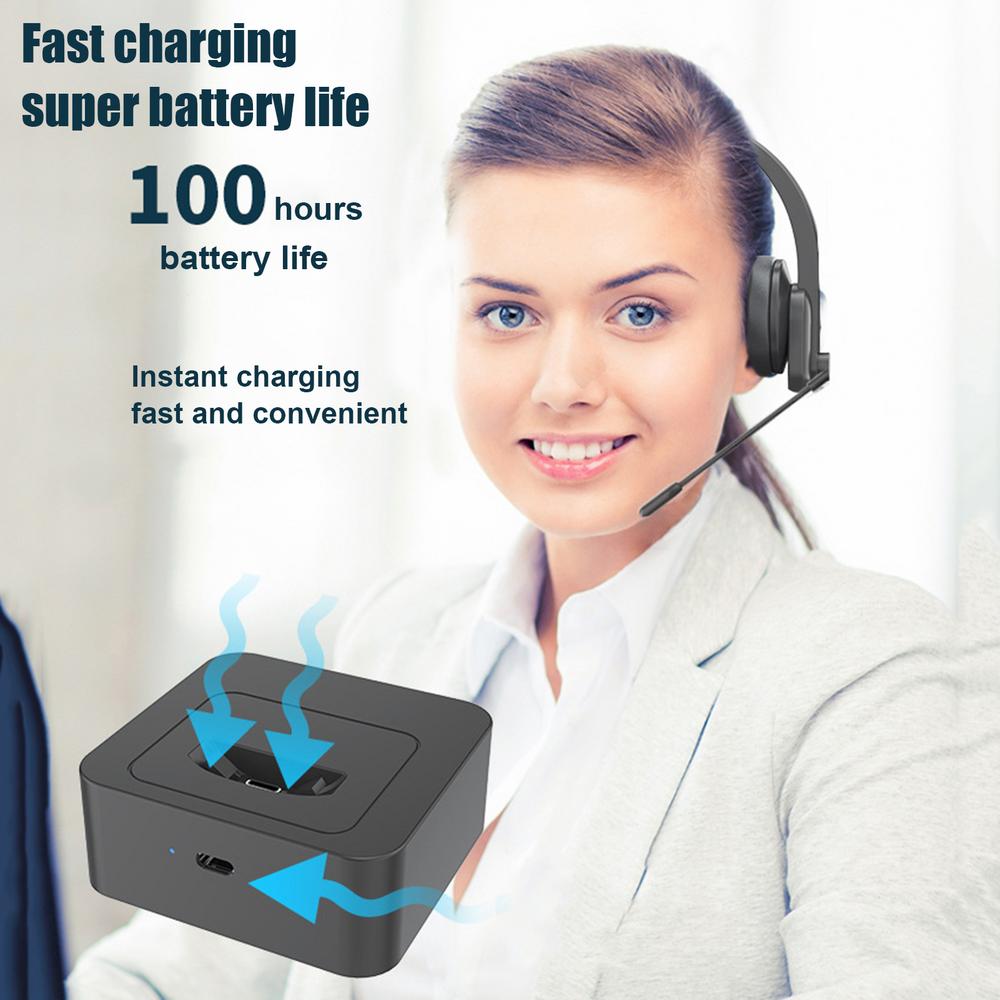 Customer service headset headset wears 