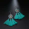 thumbnail image 4 of Jiaroswwei Earrings Bohemian Charming Look Alloy Sunflower Tassel Dangle Jewelry Earrings for Birthday, 4 of 7