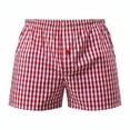 thumbnail image 6 of IhhxPro Men's Beach Shorts Plaid Quick Dry Elastic Waist Casual Checkered Lightweight Summer Swim Trunks with Pockets Loose Fit S-XL, 6 of 8