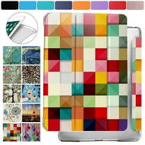 iPad 10.5 Inch 2019 Air 3 Pro 2017 [ Air 3rd PRO 10.5 inch ] A2152 A2123 A2153 MV172LL/A MV162LL/A MV152LL/A Shock Proof Magnetic Dual Angle Stand with Honeycomb Pattern Printed Cover - Color Grid