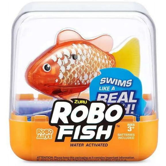 Robo Alive Little Fish Orange Robotic Pet Figure (Version 3)