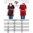 thumbnail image 5 of J. METHOD Women’s Mineral Wash Short Sleeve V-Neck Comfy T Shirts Casual Hip Length Top NEWT398 Cabernet XL, 5 of 5
