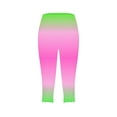 thumbnail image 4 of RYRJJ Tie Dye Capri Leggings for Women High Waisted Stretch Knee Length Leggings Casual Summer Workout Athletic Running Yoga Capris Pants, 4 of 5