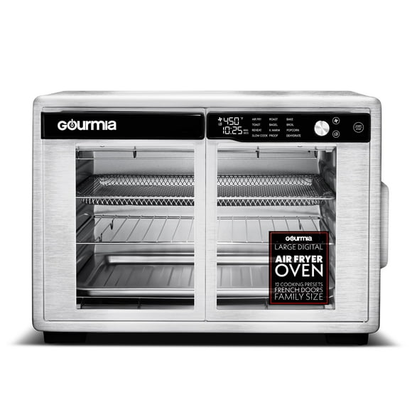 Horno freidora de aire Gourmia 37 qt con puertas francesas digital
