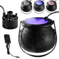 thumbnail image 2 of Halloween Mist Maker Fogger Witch Cauldron Fog Maker Water Fountain Pond Fog Machine with 12 Color Changing LED Light, 2 of 7