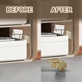 thumbnail image 4 of 2pcs Brass Furniture Casters 360 Degree Rotation Quiet Floor Defense Rollers, 4 of 6