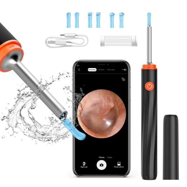 Ear Wax Removal Ear Camera Ear Wax Removal Tool Camera With 1080P Otoscope With Light Ear Wax Removal Kit With 6 Ear Pick Ear Camera For IPhone IPad Android Phones