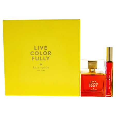 Live Colorfully Fragrance Set by Kate Spade for Women - 2 Pc Gift Set 3.4oz EDP Spray, 0.34oz