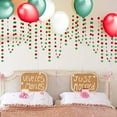 thumbnail image 5 of 52ft Green Red Circle Dots Garland for Xmas Party Hanging Decoration/Streamers/Flag/Banner/Christmas Tree Garlands for New Year Eve Celebration/Birthday/Wedding/Baby Shower/Holiday Decor, 5 of 8
