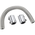 thumbnail image 2 of Speedway Motors 24 Inch Flexible Stainless Steel Radiator Hose Kit, Polished Finish, Universal Fit with Adapters Reducers and Clamps for 1.25 1.5 1.75 Inch Outlets, 2 of 5
