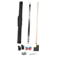 thumbnail image 3 of harper 146cm Billiard Cue Pool Sticks Replacement Two Sections Lightweight Storage Bag Snooker Cue for Game Practice Break Room Home White, 3 of 9