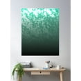 thumbnail image 2 of Teal Green Sky And Clouds Poster Wall Art, Modern Wall Decor, 16x24 UNFRAMED, 2 of 2