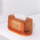 thumbnail image 3 of Cubierta de papel montada en la pared, servilletero, caja organizadora de papel para encimera, para tocador, dormitorio, mostrador, Toliet, Naranja Soledad Cubierta de tejido, 3 of 8