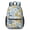 Geometric Flower and-2, variant on Geometric Flower and Dahlia Gray 17" School Backpacks for Teens,Waterproof Oxford Fabric,S-Shape Padded Straps for School,Travel,Hiking,Camping