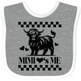 thumbnail image 3 of Inktastic Mimi Loves Me Highland Cow Boys or Girls Baby Bib, 3 of 4