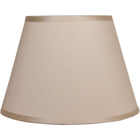Traditional Ivory Barrel-Shaped Lamp Shade with Trim - Walmart.com