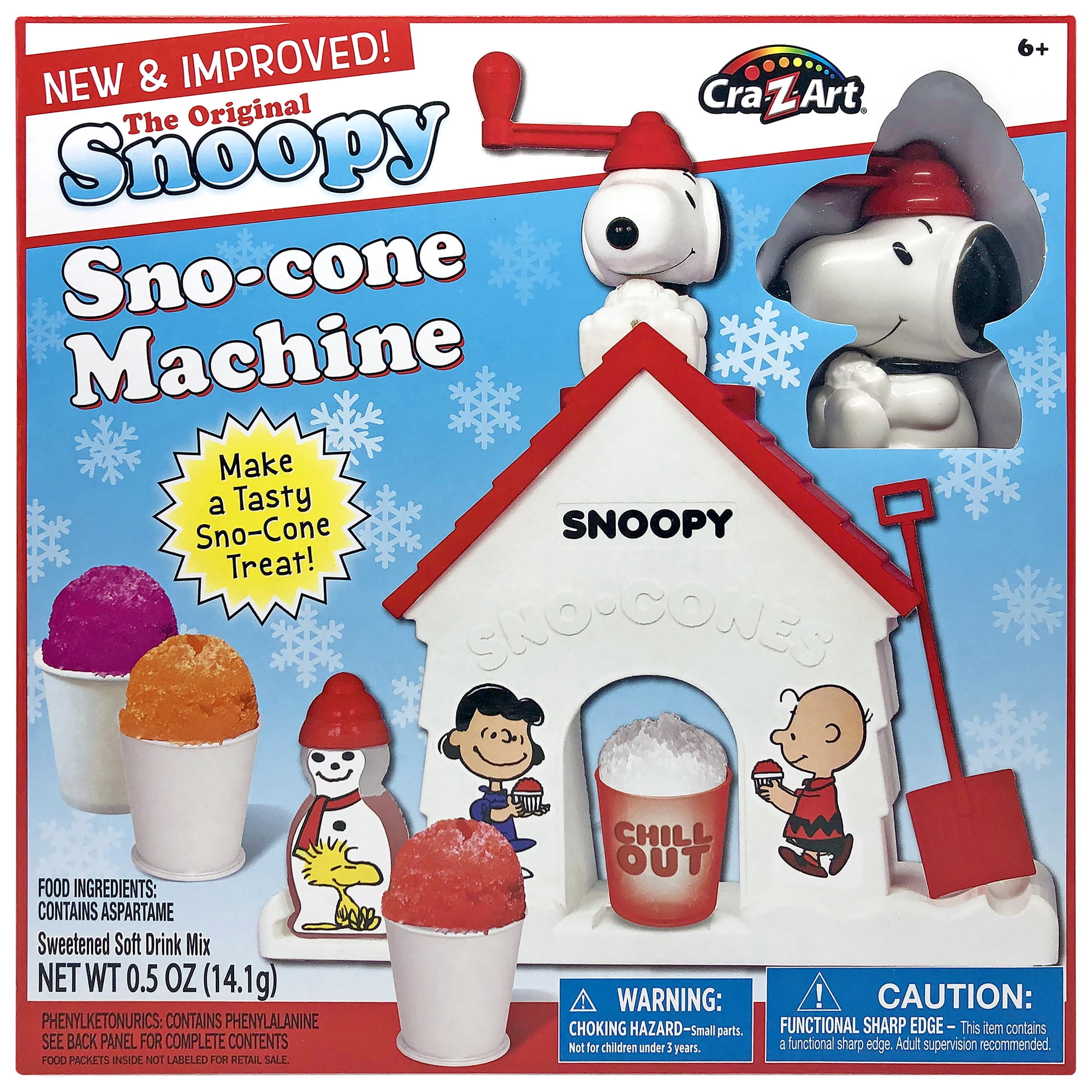 The Original Snoopy Sno-Cone Machine with Flavor Pack, Kids