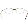 thumbnail image 2 of Hit Notion Eyewear - Rectangle Shape, Metal Full Rim Frame Glasses - Bronze Amber, 2 of 4